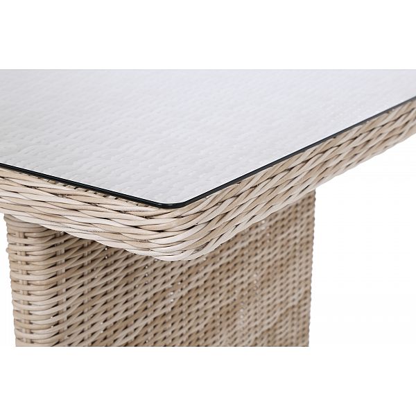Правий кутовий диван із техноротангу Alicante Beige / Beige Melange