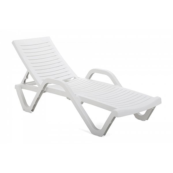 Садовий шезлонг Havana Basic White II. видів