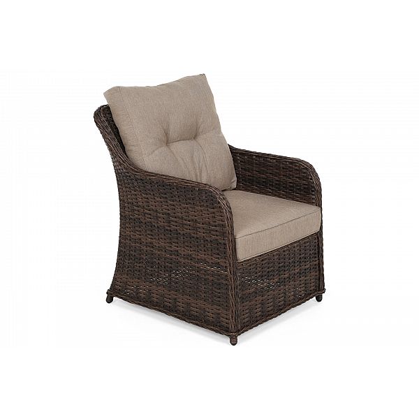Садові меблі з техноратанга Bergamo Elegant Brown Mat / Brown Melange