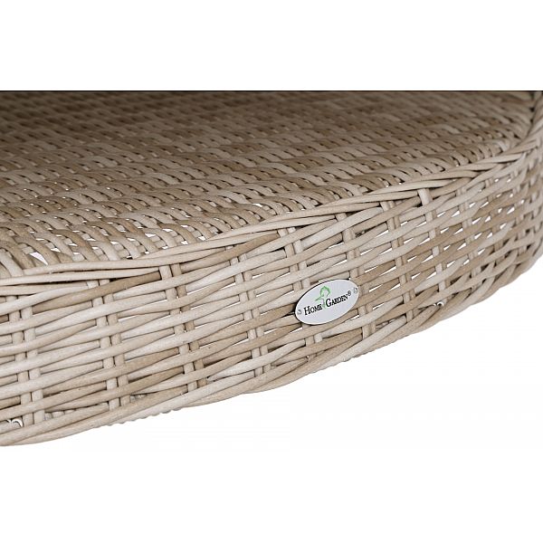 Садові меблі з техноротангу Bristol Round Elegant 180 см, Beige / Beige Melange 8+1