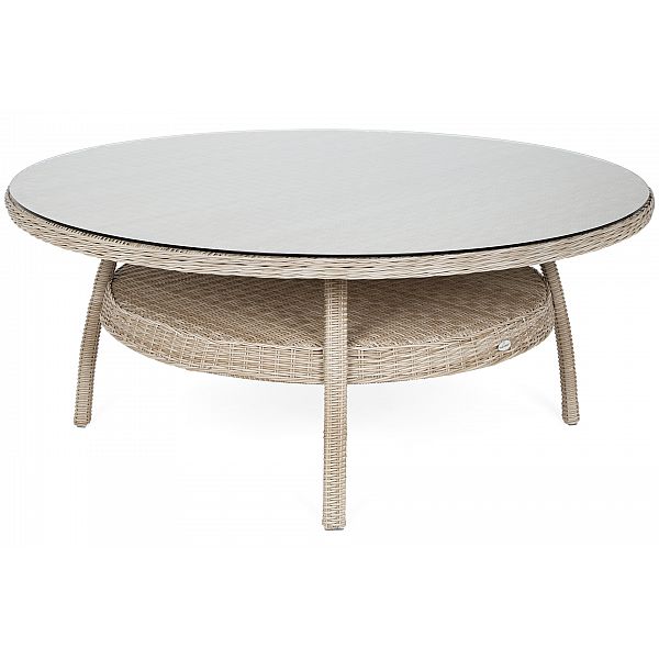 Садові меблі з техноротангу Bristol Round Elegant 180 см, Beige / Beige Melange 8+1