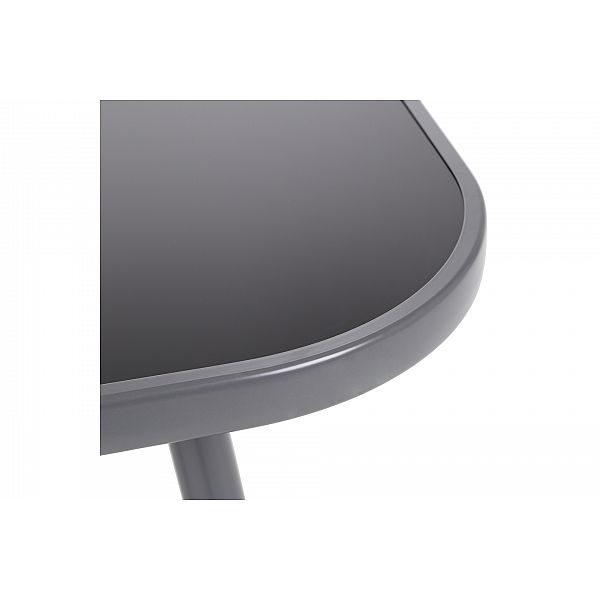 Металлическая садовая мебель Casablanca 145 см Севилья Серый/Черный 4+1