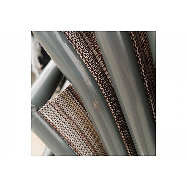 Металлическая садовая мебель Sevilla 150 см Атланта Серый/Бежевый Полосатый 6+1 II. разновидность