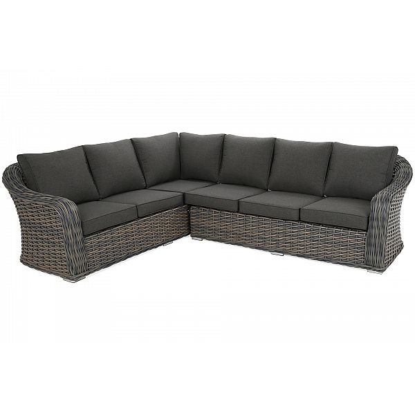 Кутовий набір садових меблів Foggia Silk Grey / Grey Melange