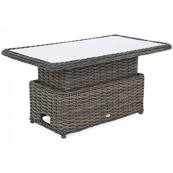 Кутовий набір садових меблів Foggia Silk Grey / Grey Melange