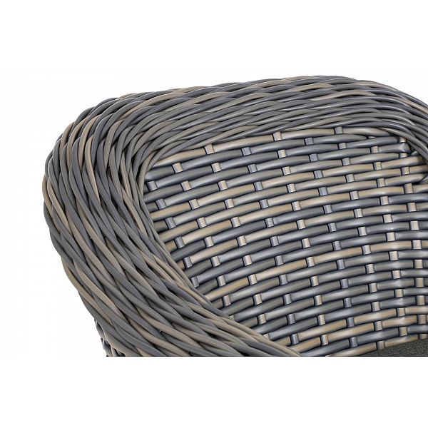 Кутовий набір садових меблів Foggia Silk Grey / Grey Melange