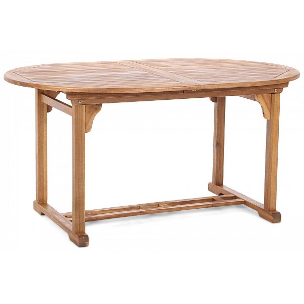 Дерев'яні садові меблі Акація Овал 150+50 см 6+1 зі штангою