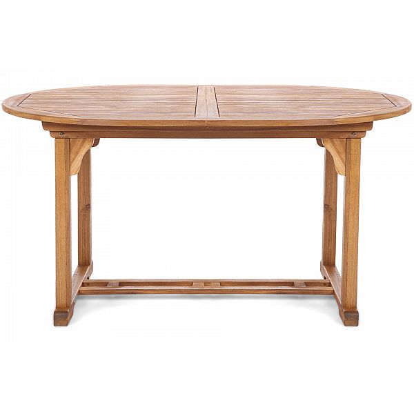 Дерев'яні садові меблі Акація Овал 150+50 см 6+1 зі штангою