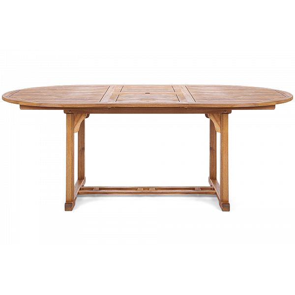 Дерев'яні садові меблі Акація Овал 150+50 см 6+1 зі штангою