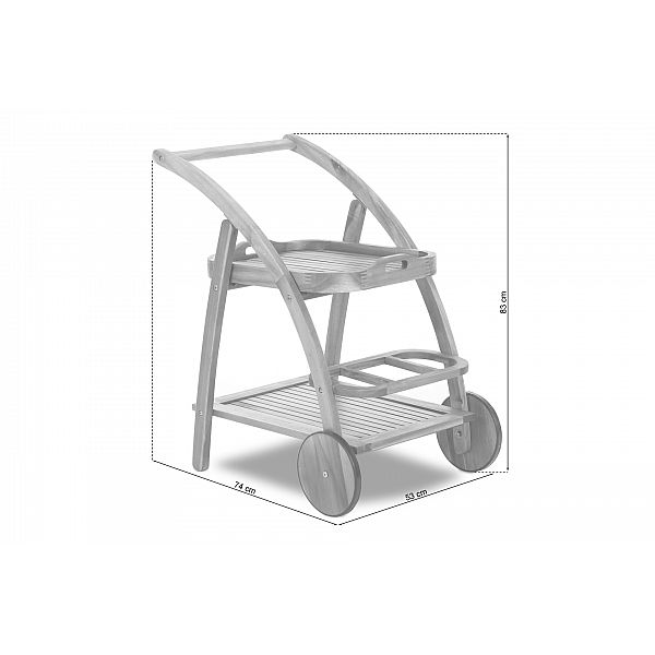 Дерев'яні садові меблі Акація Овал 150+50 см 6+1 зі штангою