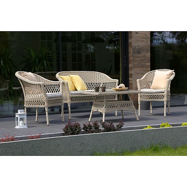 Садові меблі Arkadia Beige / Бежевий техноротанг