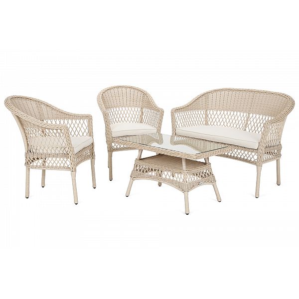 Садові меблі Arkadia Beige / Бежевий техноротанг