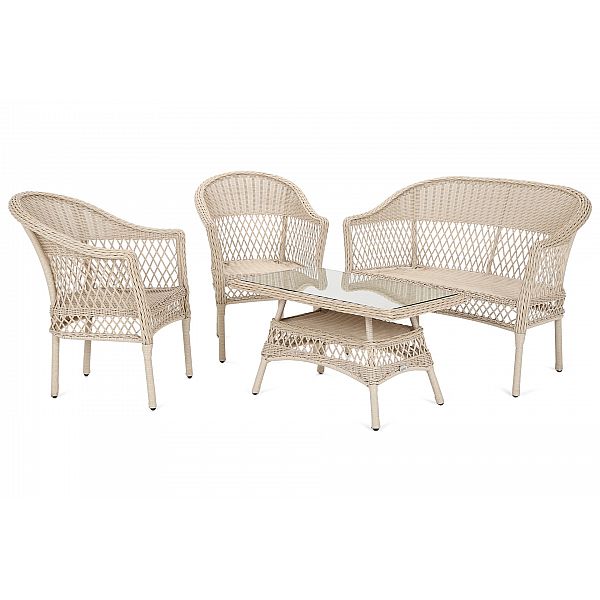 Садові меблі Arkadia Beige / Бежевий техноротанг