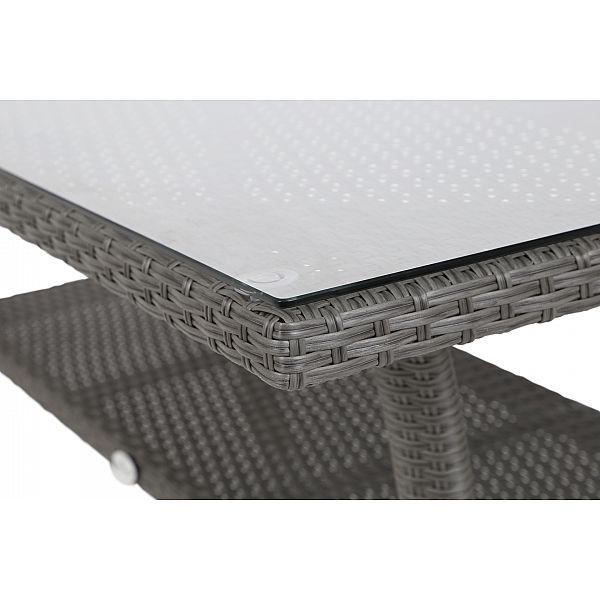 Садові меблі з техноратангу Sumba Dark Grey 6+1 з подушками