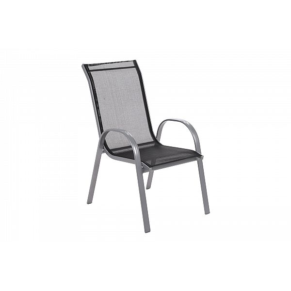 Садовий стілець з алюмінію Sevilla Alu Silver / Black