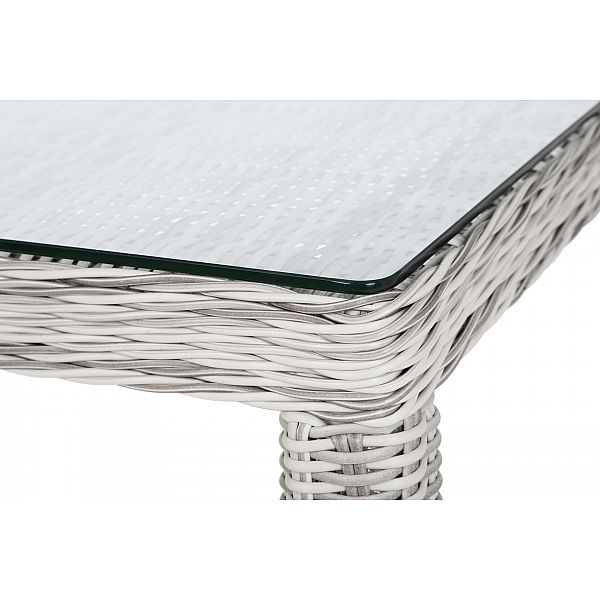 Садові меблі з техноротангу Bristol 230 см Light Grey / Grey Melange 8+1