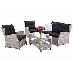 Садові меблі з техноратангу Siena Light Grey / Grey