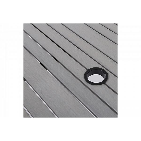 Алюмінієві садові меблі Lorenzo Black / Grey 6+1