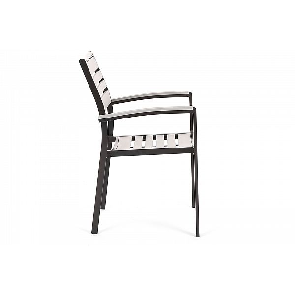 Алюмінієві садові меблі Lorenzo Black / Grey 6+1