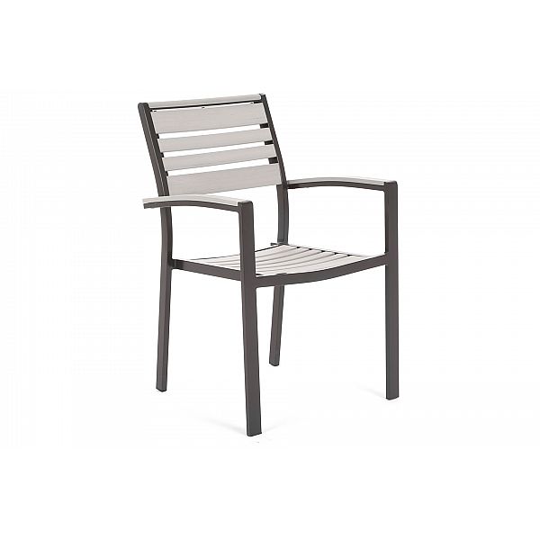 Алюмінієві садові меблі Lorenzo Black / Grey 6+1