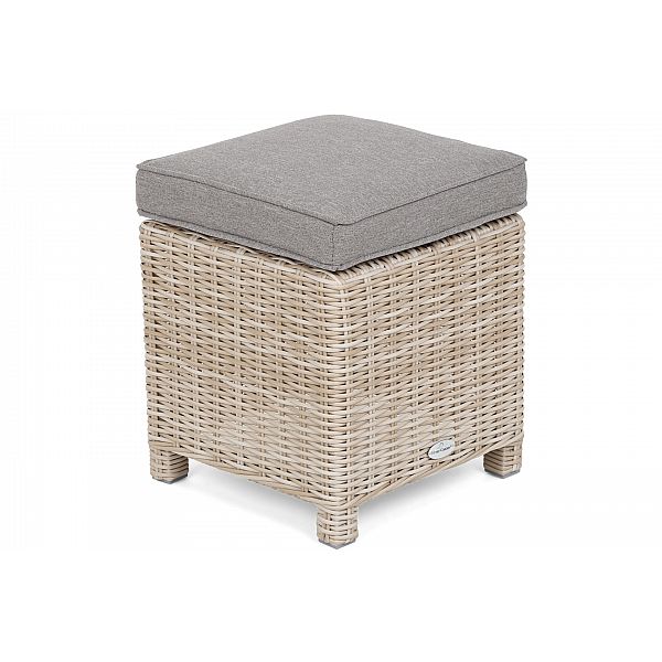 Садовий пуф з техноратангу California Beige / Beige Melange