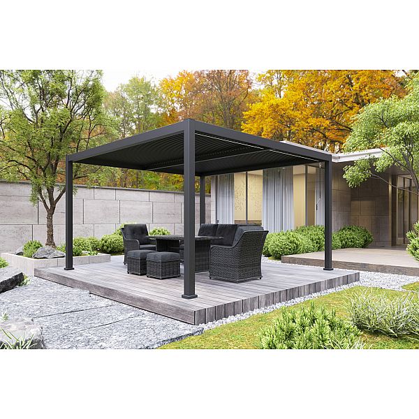 Алюмінієва садова пергола Bermeo 400 х 400 см