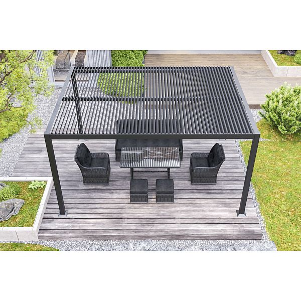 Алюмінієва садова пергола Bermeo 400 х 400 см