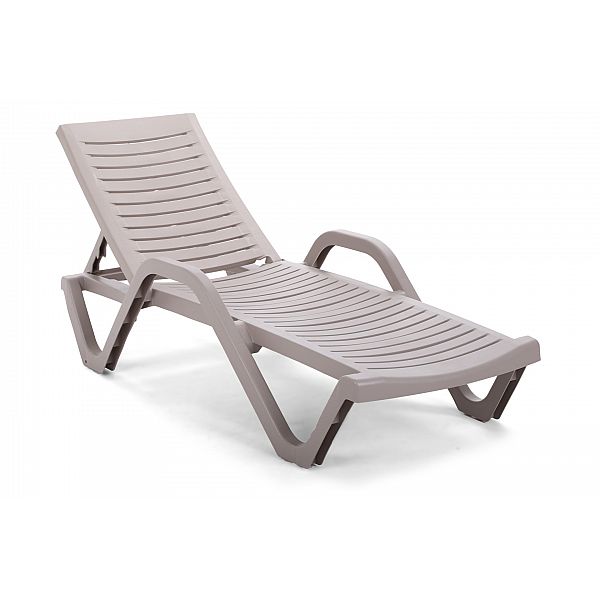 Садовий шезлонг Havana Basic Taupe зі столиком