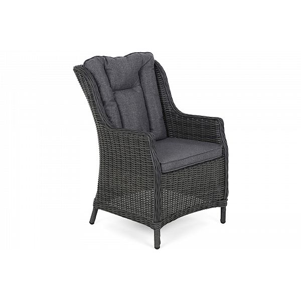 Садові меблі з техноротангу Bristol Alu 220 cm Grey / Grey Melange 8+1