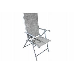 Садовий металевий стілець Casablanca Silver / Taupe Melange