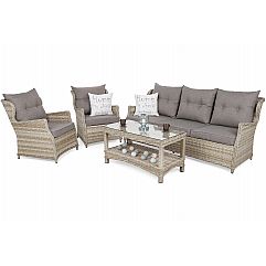 Садові меблі з техноратангу Siena Grande Beige / Beige Melange
