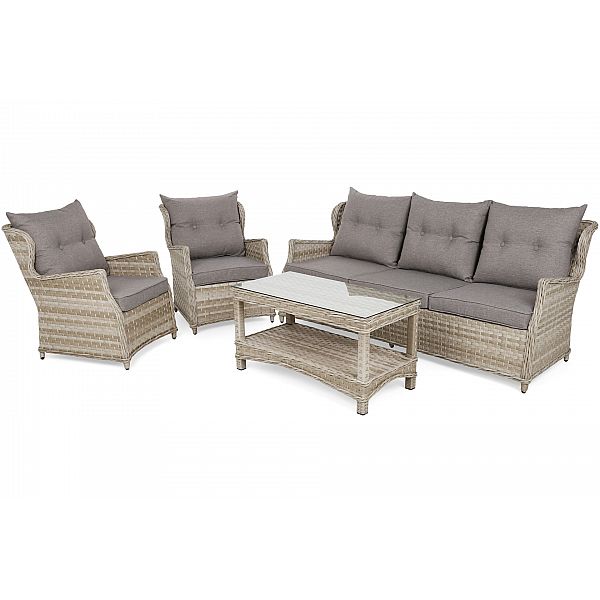 Садові меблі з техноратангу Siena Grande Beige / Beige Melange