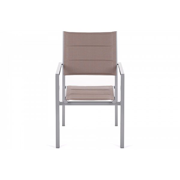 Алюмінієві садові меблі Orlando Silver / Taupe 10+1