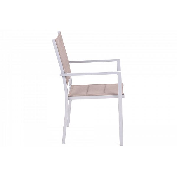 Алюмінієві садові меблі Orlando Silver / Taupe 10+1