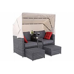 Садовий кошик з техноратангу Michigan Grey / Grey