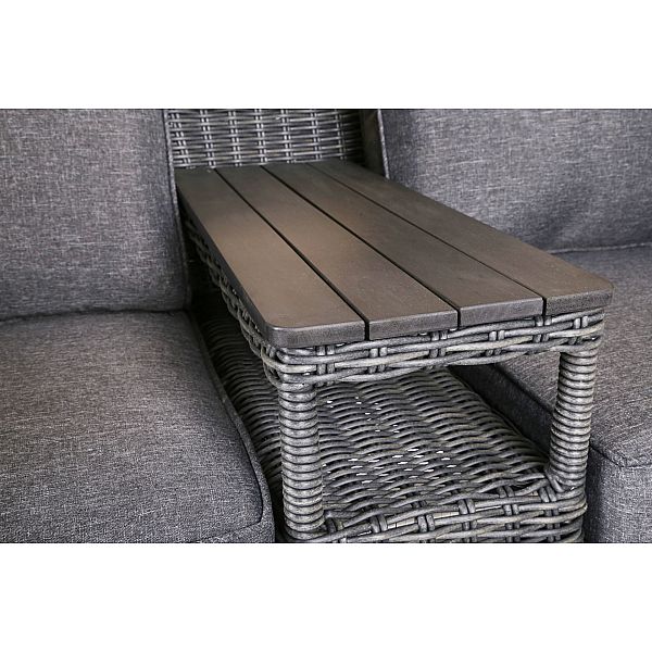 Садовий кошик з техноратангу Michigan Grey / Grey