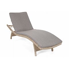 Садовий шезлонг з техноратангу Marbella Beige / Beige Melange