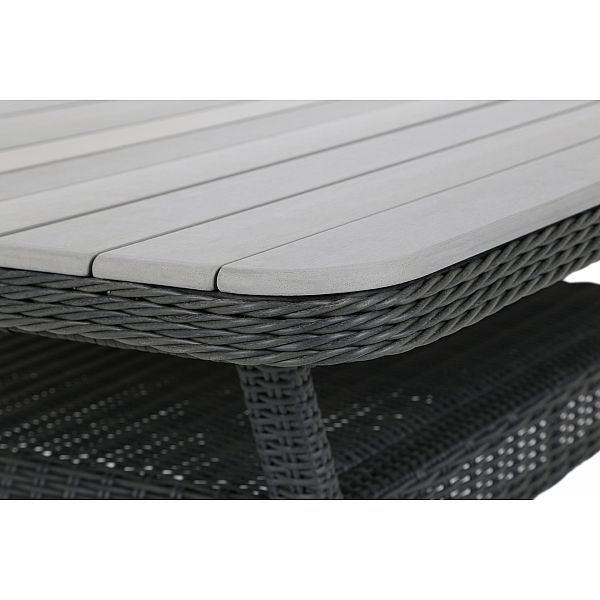 Кутові садові меблі з техноротангу Windsor Grey / Light Grey