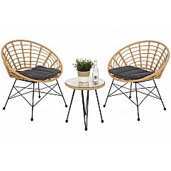 Садові меблі з техноротангу Loreto Beige / Grey