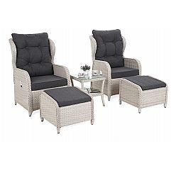 Садові меблі з техноратангу Sofia Signal White / Grey