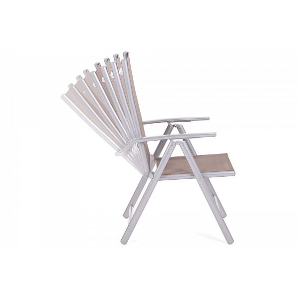 Алюмінієві садові меблі Corfu Basic Silver / Taupe 6+1