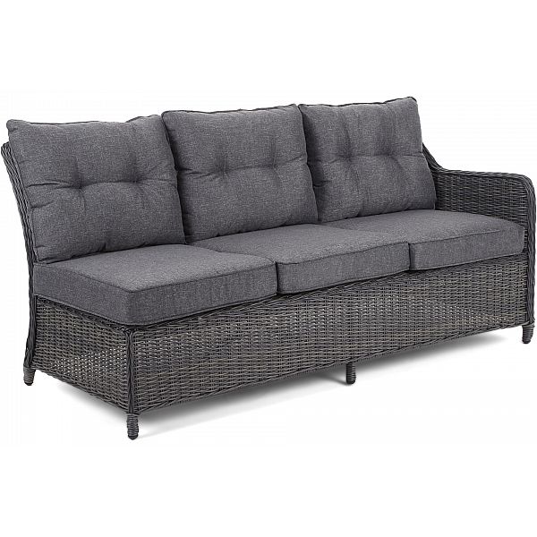 Садовий диван з техноратангу California Grey / сірий