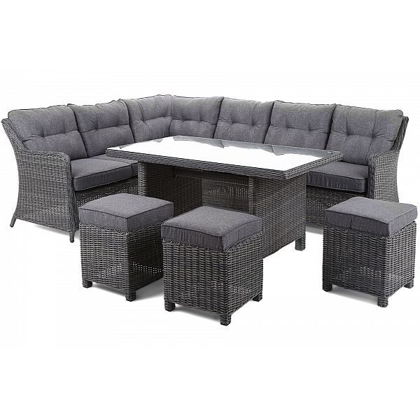 Садовий диван з техноратангу California Grey / сірий