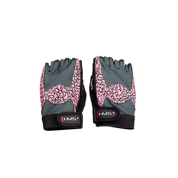 Рукавички для силових тренувань HMS RST03 розмір L, сірий-рожевий