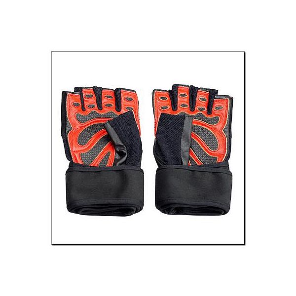 Рукавички для силових тренувань HMS RST01 розмір XXL, чорний-червоний