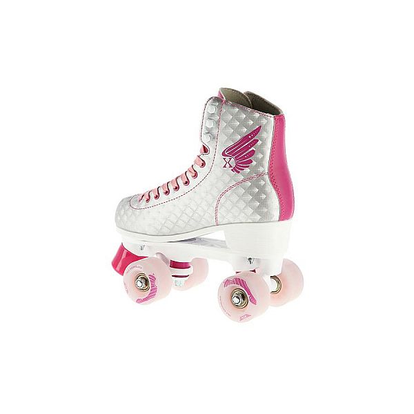 Ролики Nils Extreme NQ14198 разм. 40 серебряно-розовые