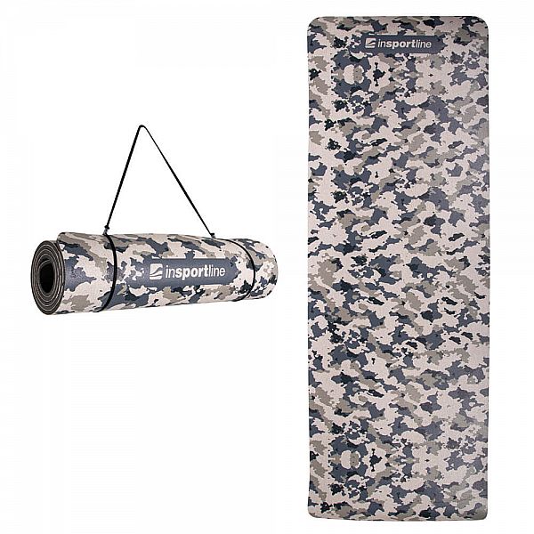 Килимок для вправ inSPORTline Camu 173x61x0,8 см Колір Коричневий Камуфляж