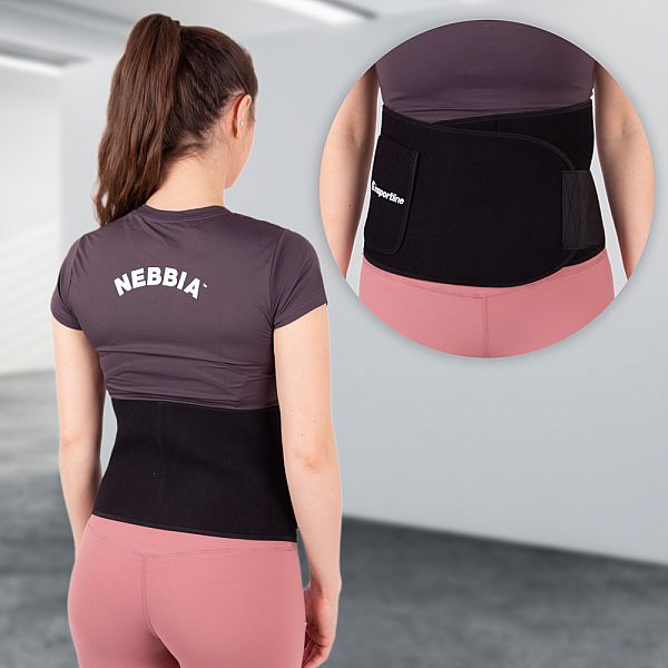 Неопреновий пояс inSPORTline Waistpire з кишенею Колір Рожевий, Розмір S
