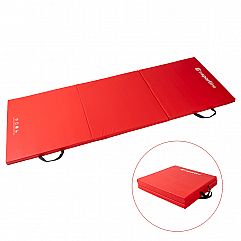Складний гімнастичний килимок inSPORTline Trifold 180 x 60 x 5 см Колір Червоний..