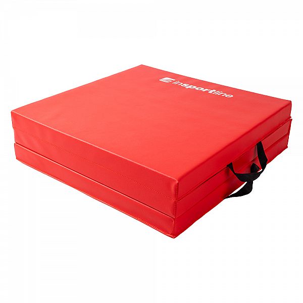 Складний гімнастичний килимок inSPORTline Trifold 180 x 60 x 5 см Колір Червоний